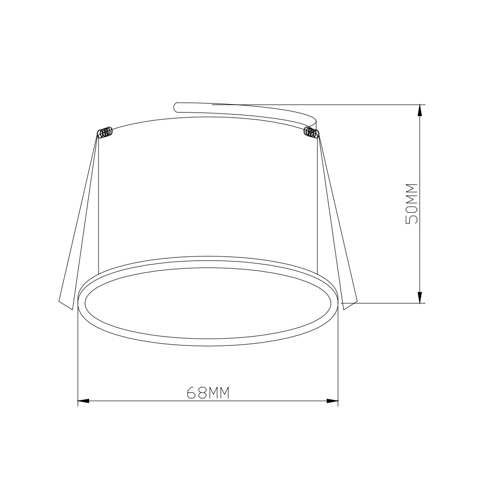 Светильник встраиваемый 1х9 Вт GU10 белый NEODECO Молл