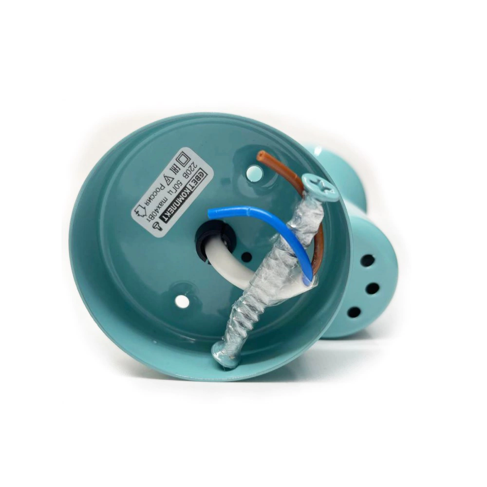 Светильник спот Светкомплект 1х40 Вт Е14 бирюза