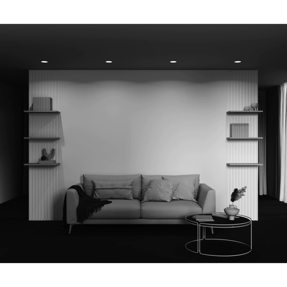 Светильник встраиваемый 1х12 Вт GX53 белое кольцо VOLTEGA Шарп