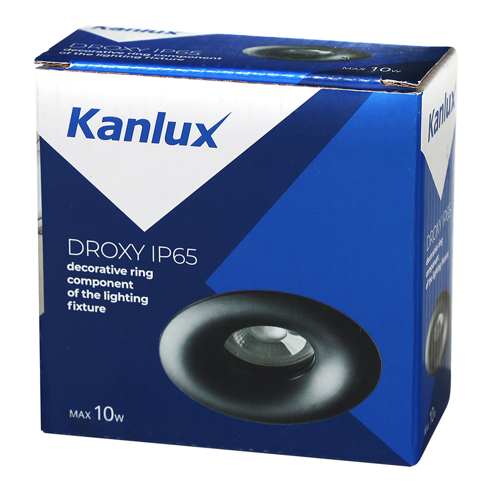 Светильник встраиваемый Kanlux Дрокси 1х10 Вт GU5,3/MR16 IP65 черный