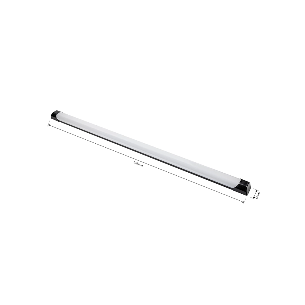 Светильник диодный Smartbuy LU4 72 Вт 6500 К черный IP65 1200 мм