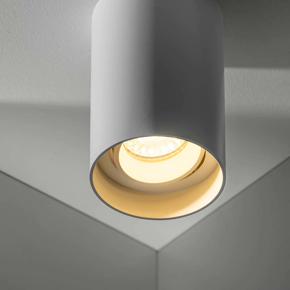 Светильник накладной GTV Рэсто 1х10 Вт GU10 круг белый