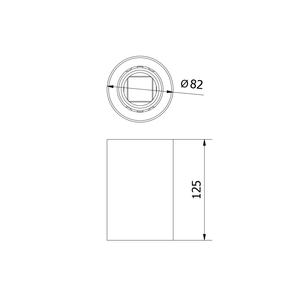 Светильник накладной GTV Рэсто 1х10 Вт GU10 круг белый