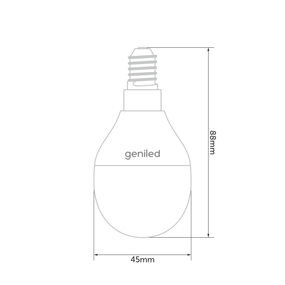 Светодиодная лампа Geniled 9 Вт Е14/Р 90 Ra нейтральный свет