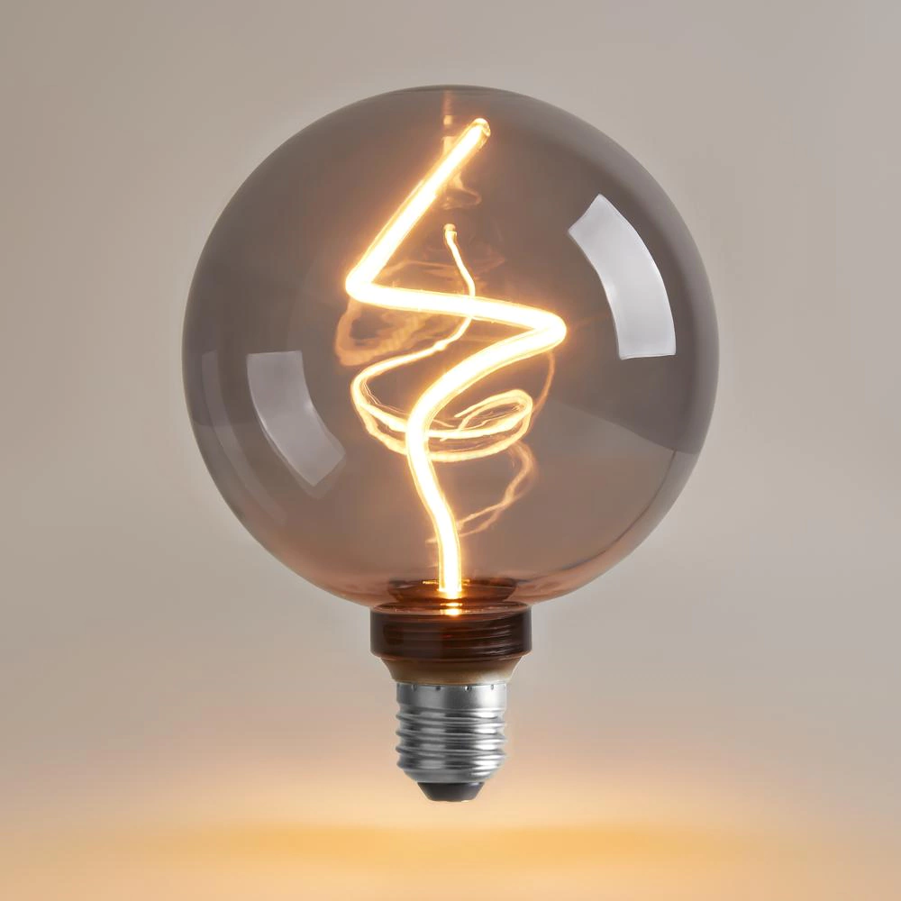 Светодиодная лампа Voltega Дымчатый шар 5 Вт Е27 диммируемая спираль