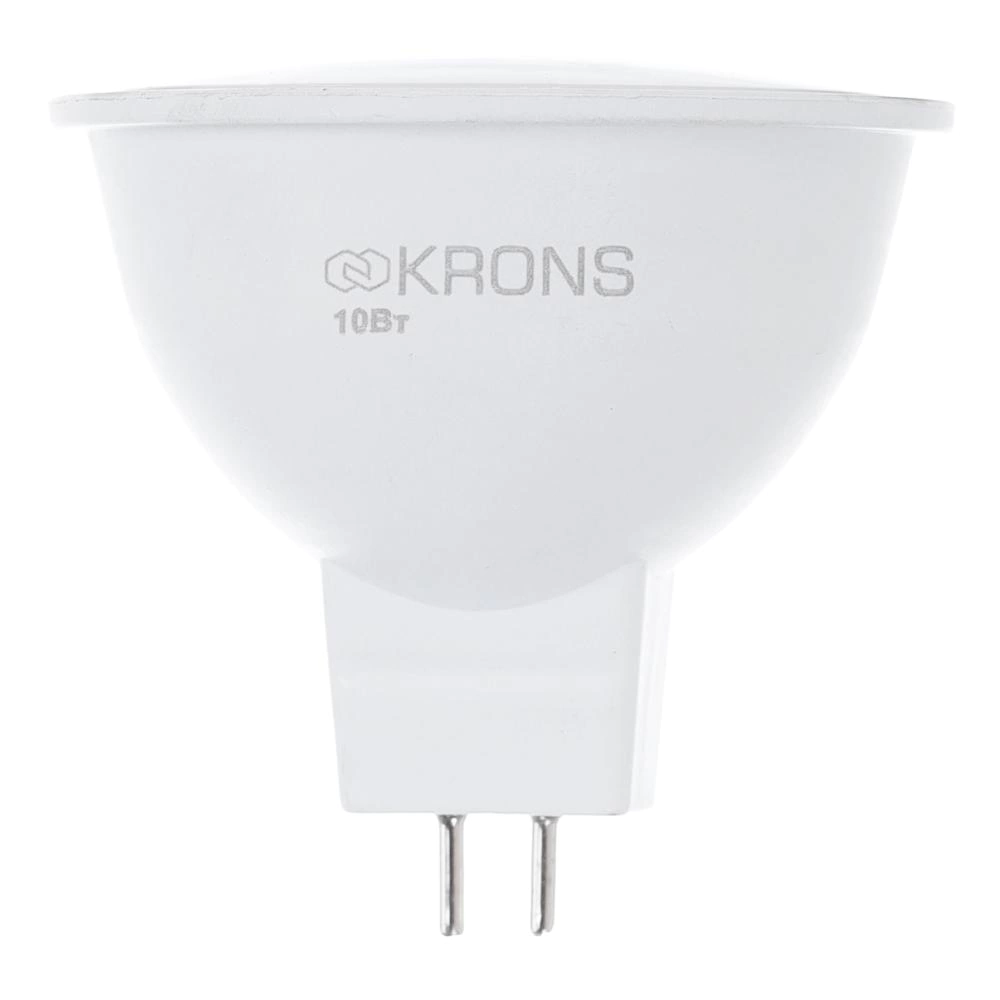 Светодиодная лампа 10 Вт GU5,3 220 В холодный свет KRONS
