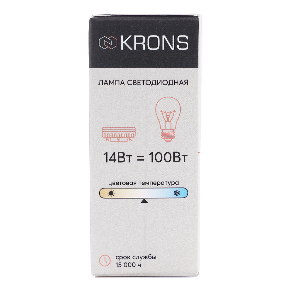 Светодиодная лампа 14 Вт GX53 нейтральный свет KRONS