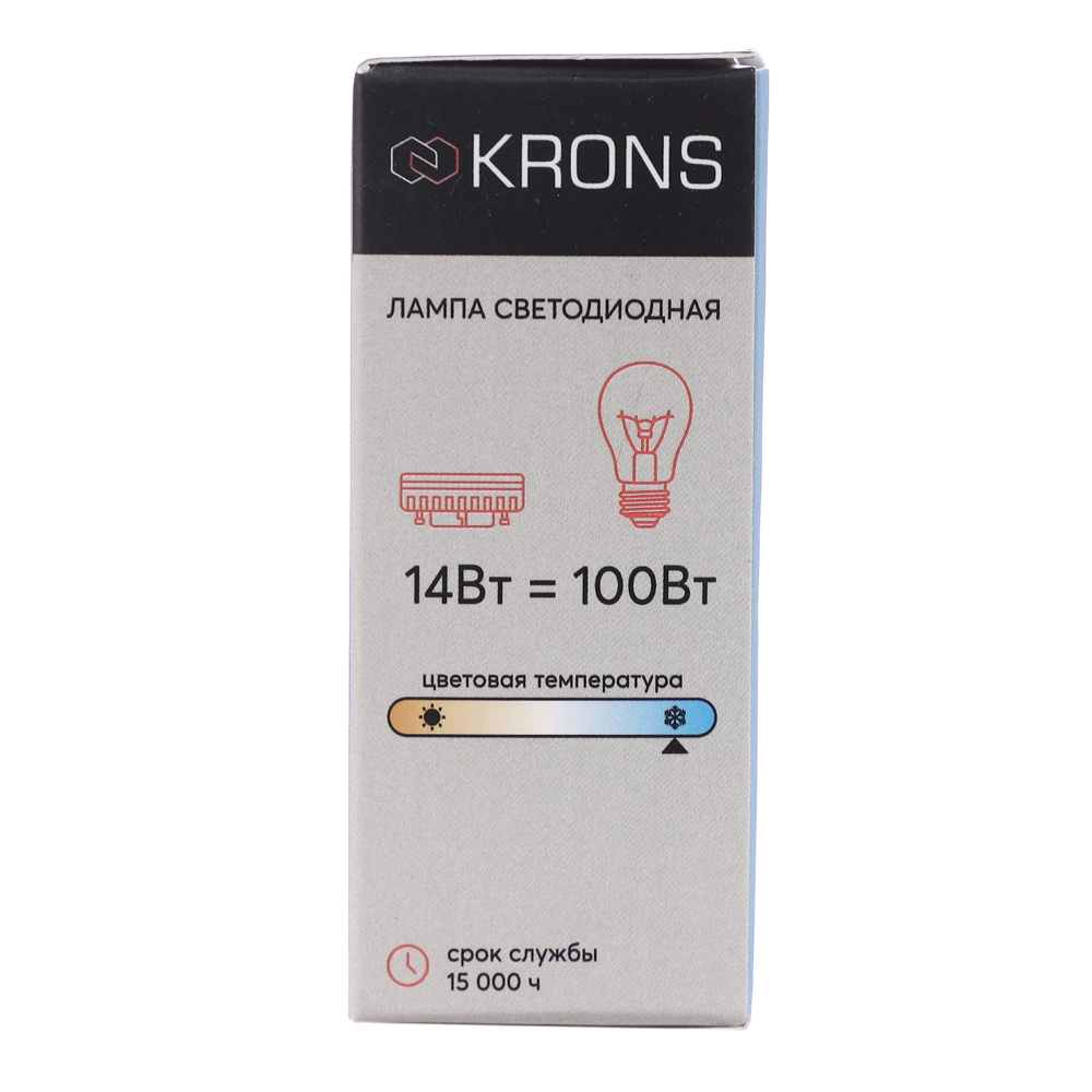 Светодиодная лампа 14 Вт GX53 холодный свет KRONS