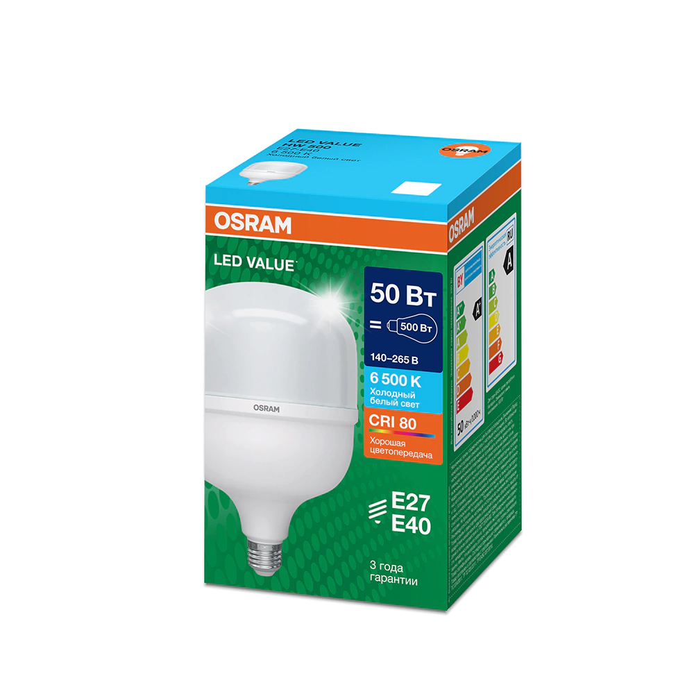 Светодиодная лампа 50 Вт E27/T холодный свет OSRAM Value