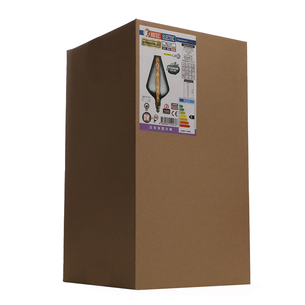 Светодиодная лампа HOROZ ELECTRIC BIG SIZE Парадокс 8 Вт Е27 тонированная колба