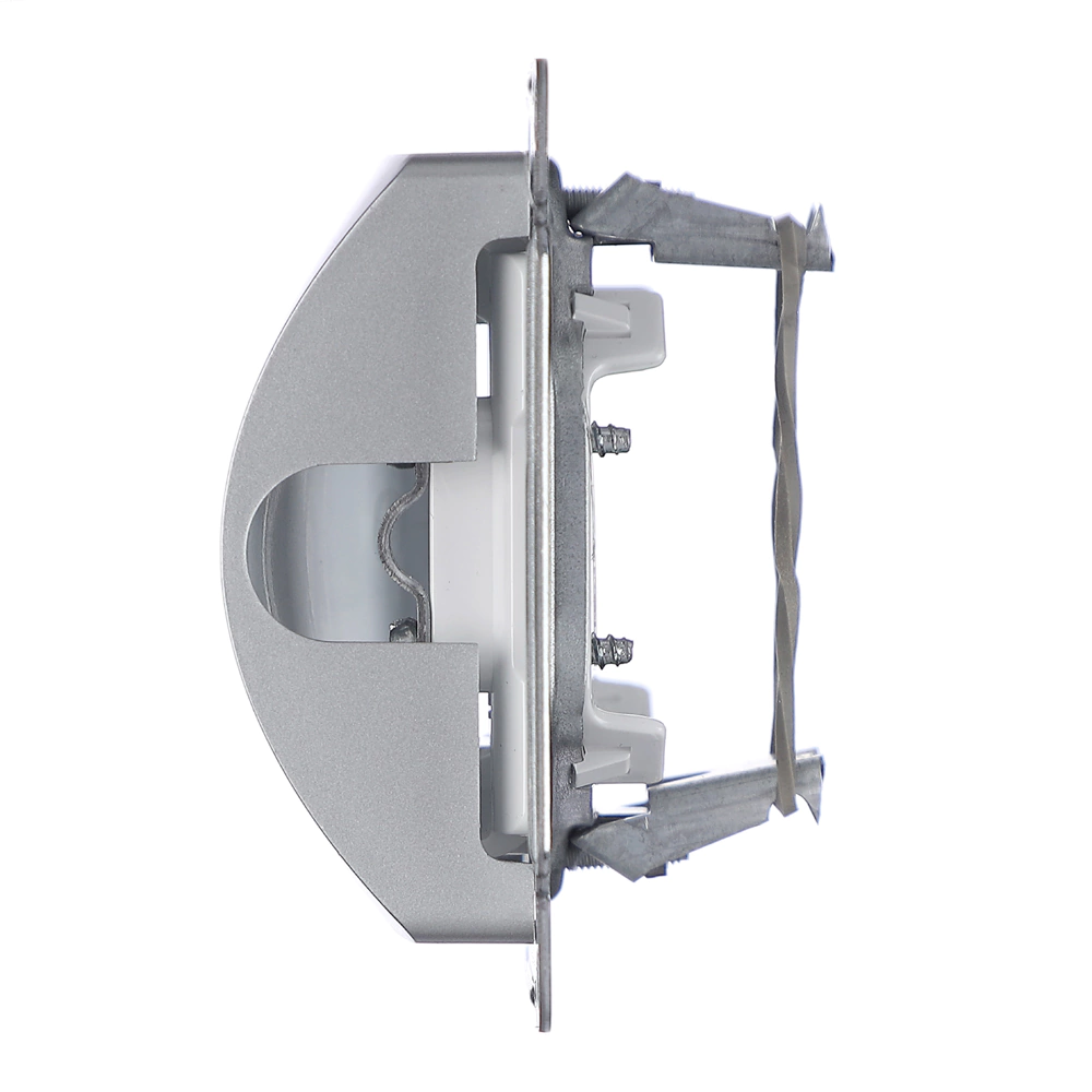 Вывод кабеля SE Глосса без рамки алюминий