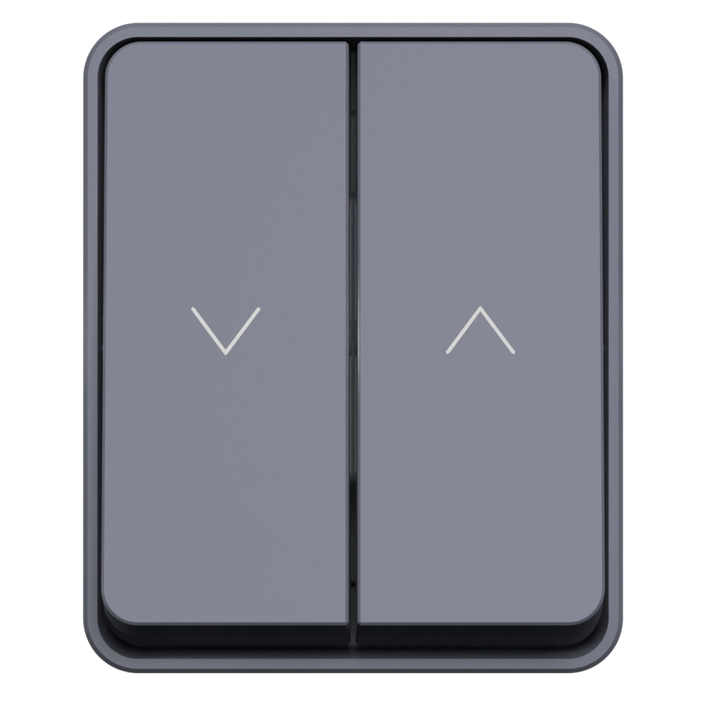 Выключатель жалюзи Systeme Electric Атлас Профи IP54 антрацит