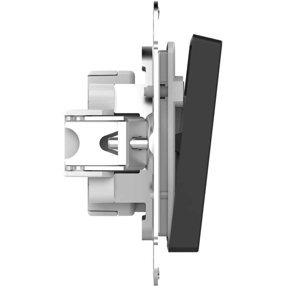 Выключатель двухклавишный SE Атлас Дизайн AQUA IP44 без рамки карбон