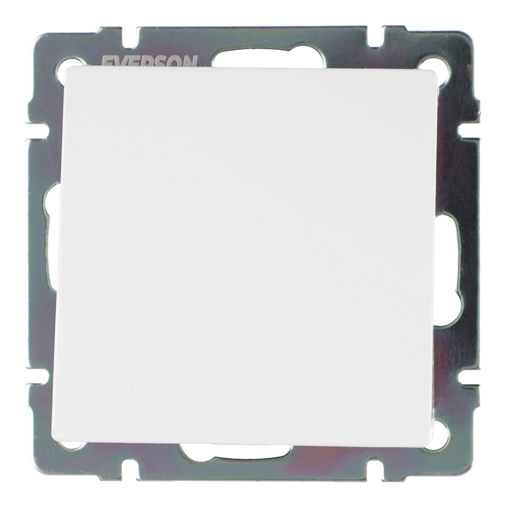 Вывод кабеля EVERSON Кватро без рамки белый матовый