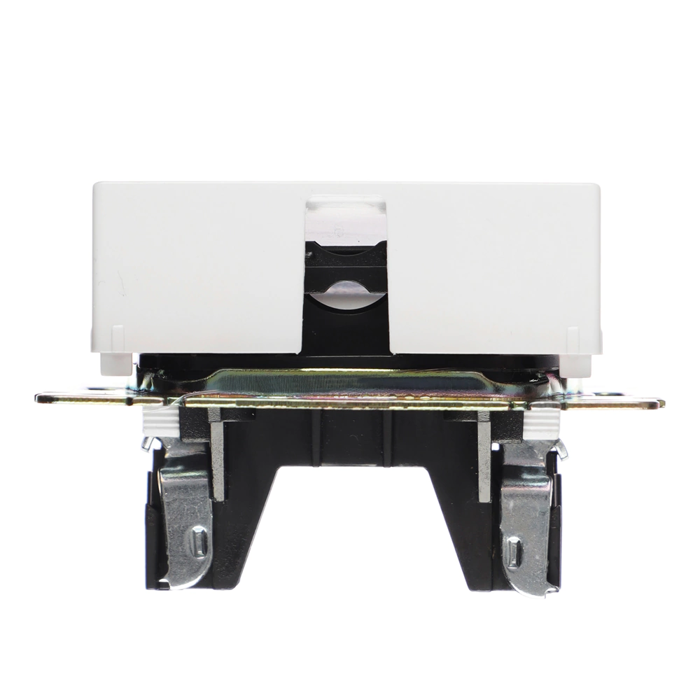 Вывод кабеля EVERSON Кватро без рамки белый матовый