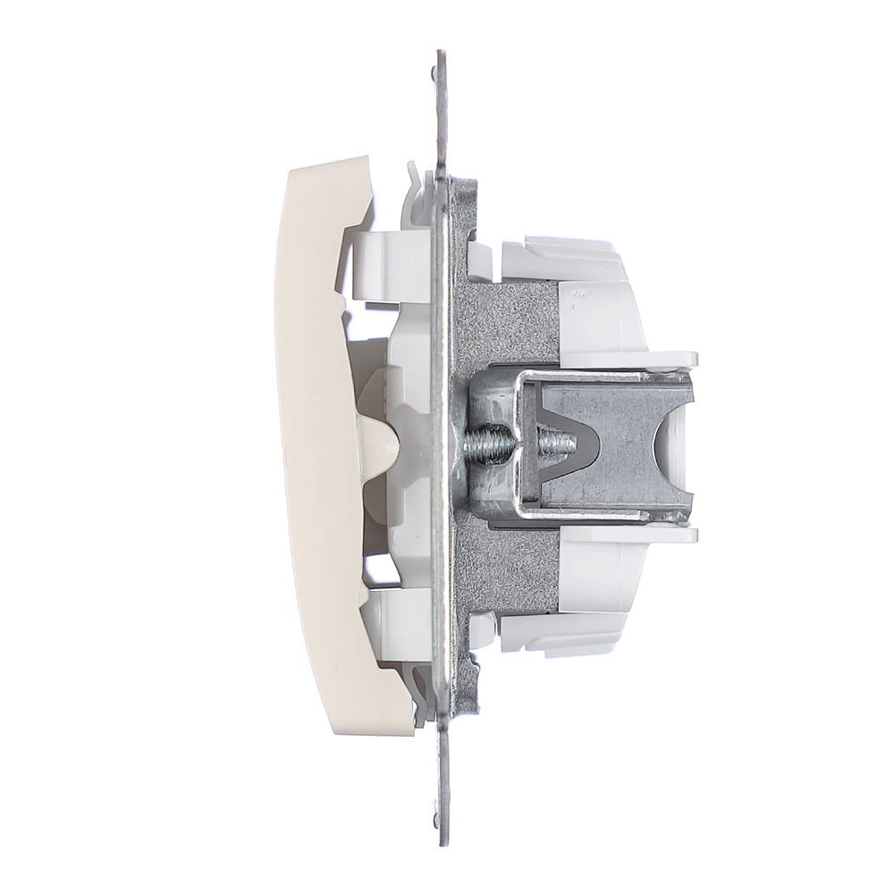 Выключатель одноклавишный SE Глосса без рамки бежевый