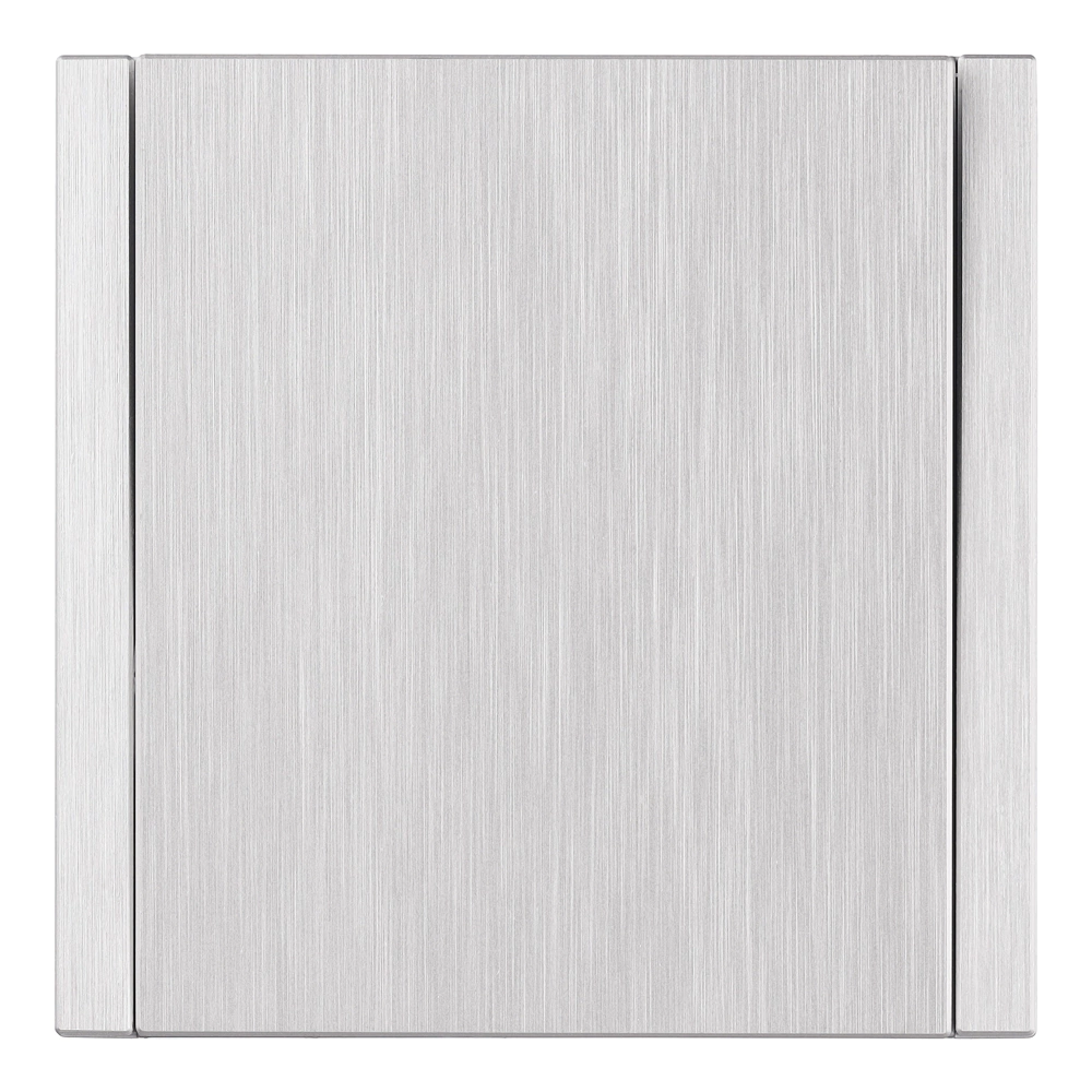 Выключатель проходной рифленый алюминий без рамки EVERSON Лилиум