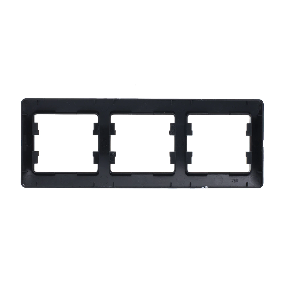 Рамка Schneider Electric Глосса 3 поста горизонтальная антрацит