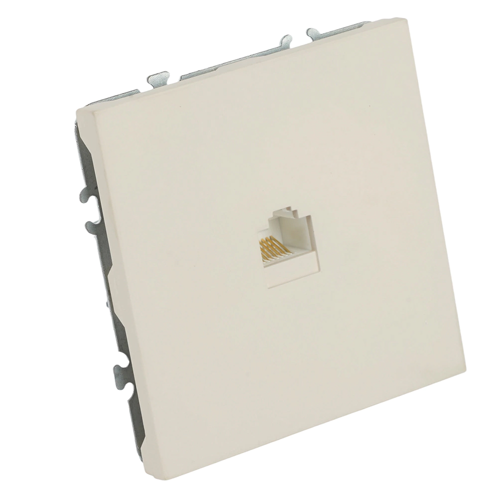 Розетка компьютерная RJ45 кашемир без рамки STEKKER Эмили