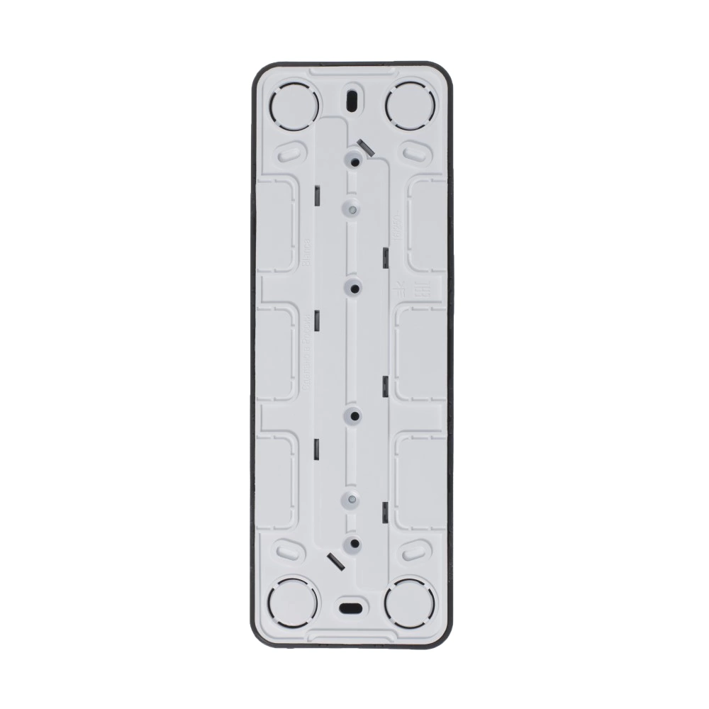 Розетка четырехместная Systeme Electric Бланка без заземления антрацит