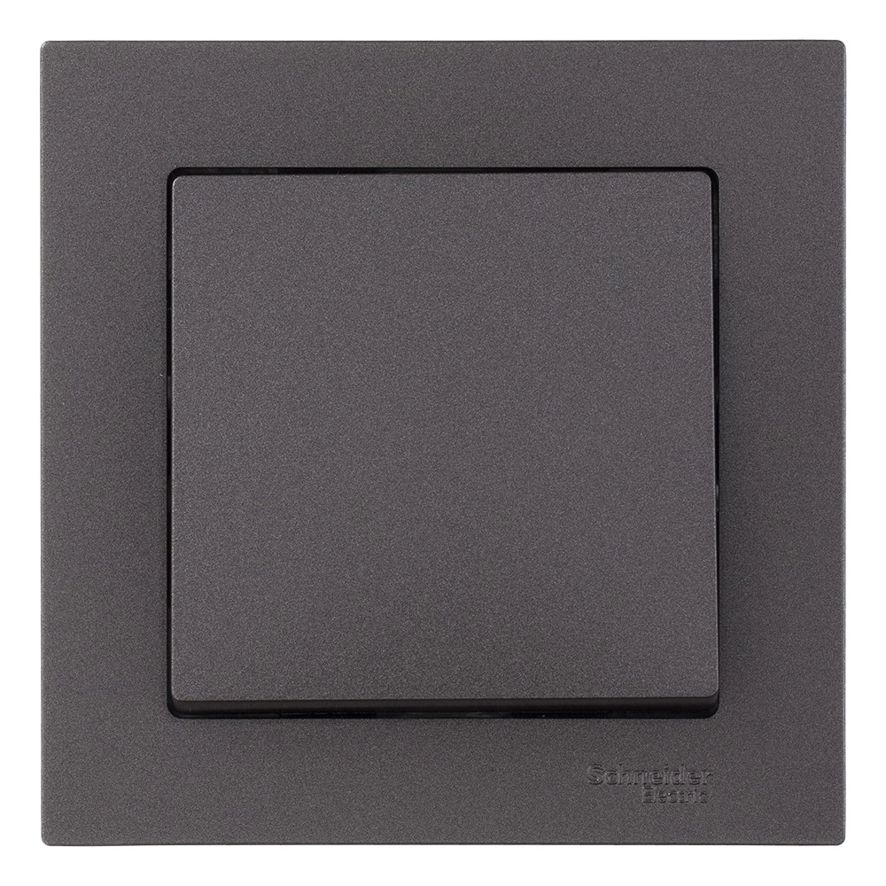 Выключатель одноклавишный SE Атлас Дизайн без рамки мокко