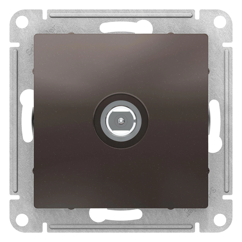 ТВ-розетка SE Атлас Дизайн без рамки мокко