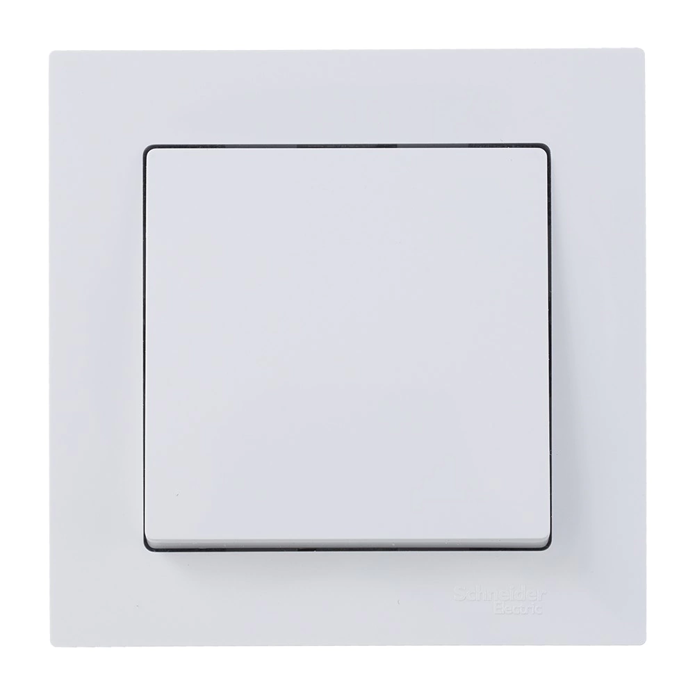 Выключатель одноклавишный SE Атлас Дизайн без рамки белый