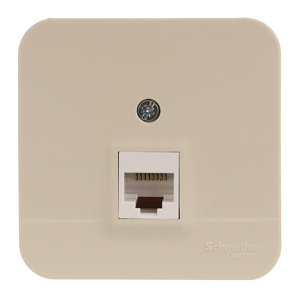 Розетка компьютерная Systeme Electric Бланка бежевая