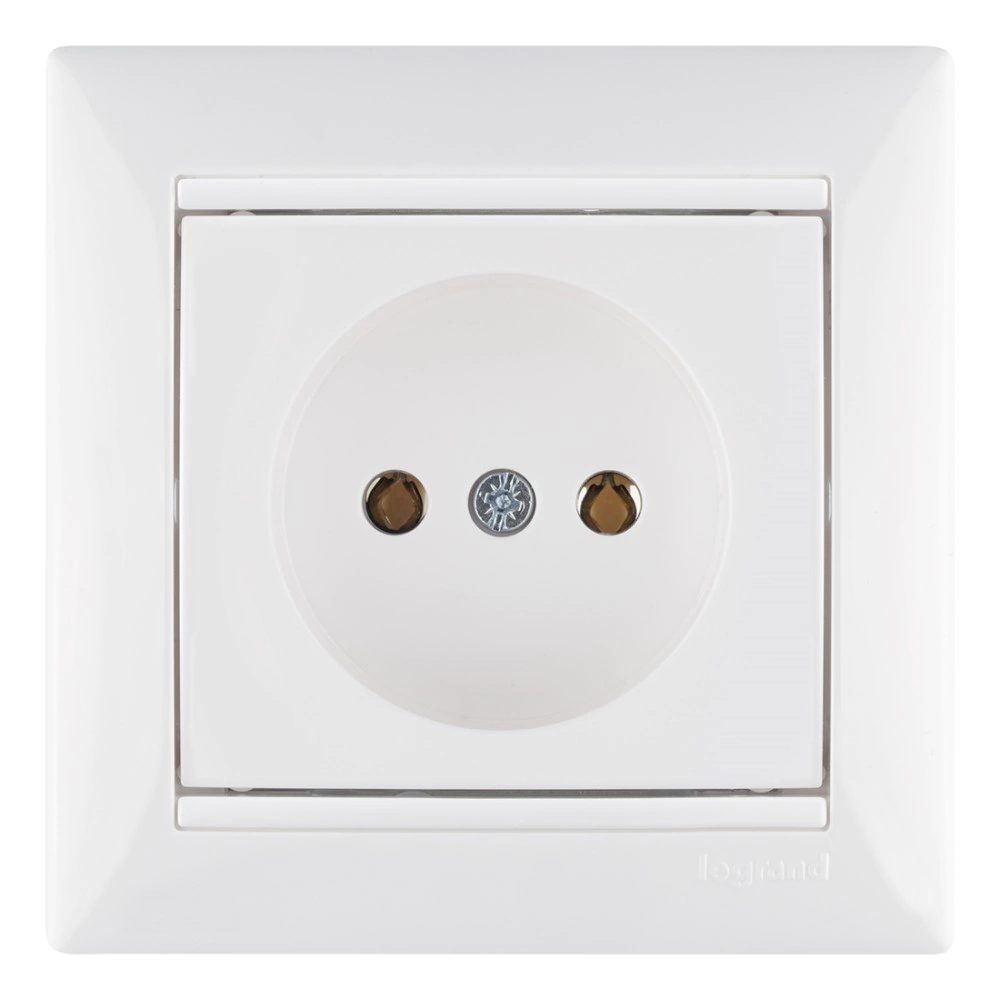 Розетка без заземления Legrand/Daccord Валена Классик без рамки белая