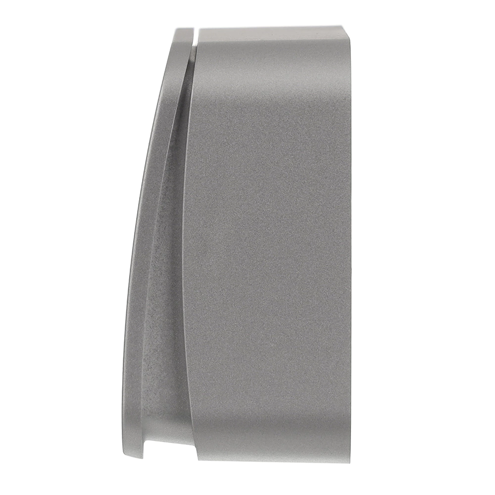 Выключатель Systeme Electric Бланка с подсветкой алюминий