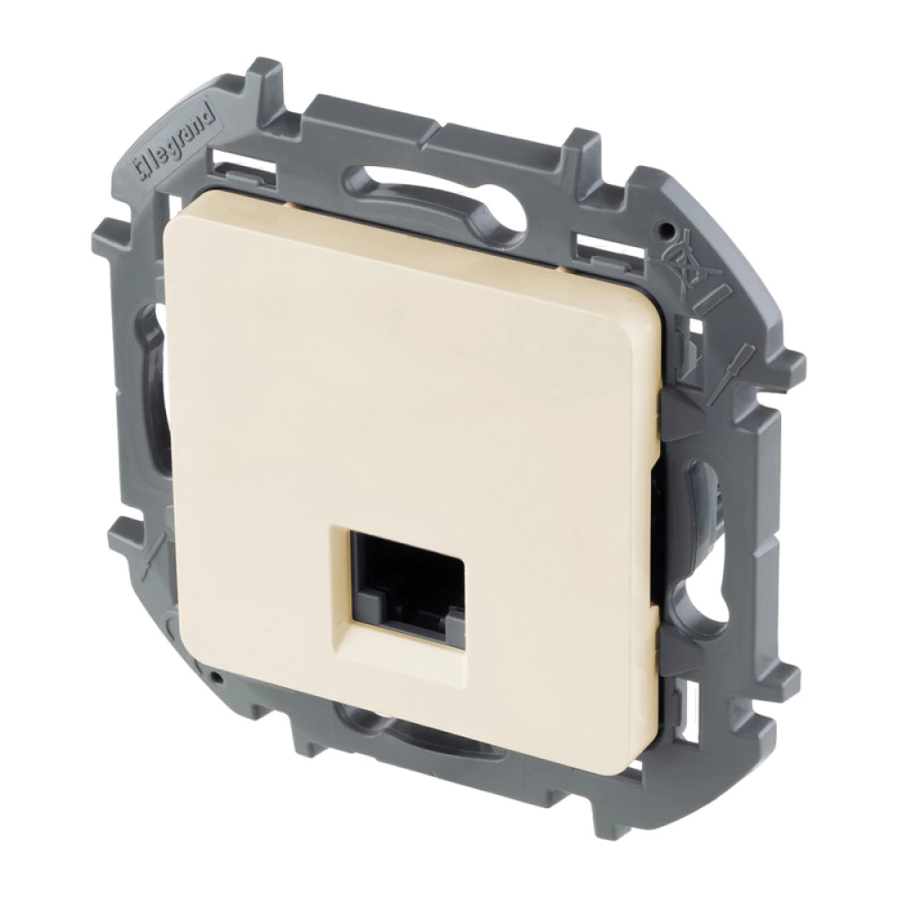 Розетка компьютерная Legrand/Daccord Инспирия RJ45 без рамки бежевая