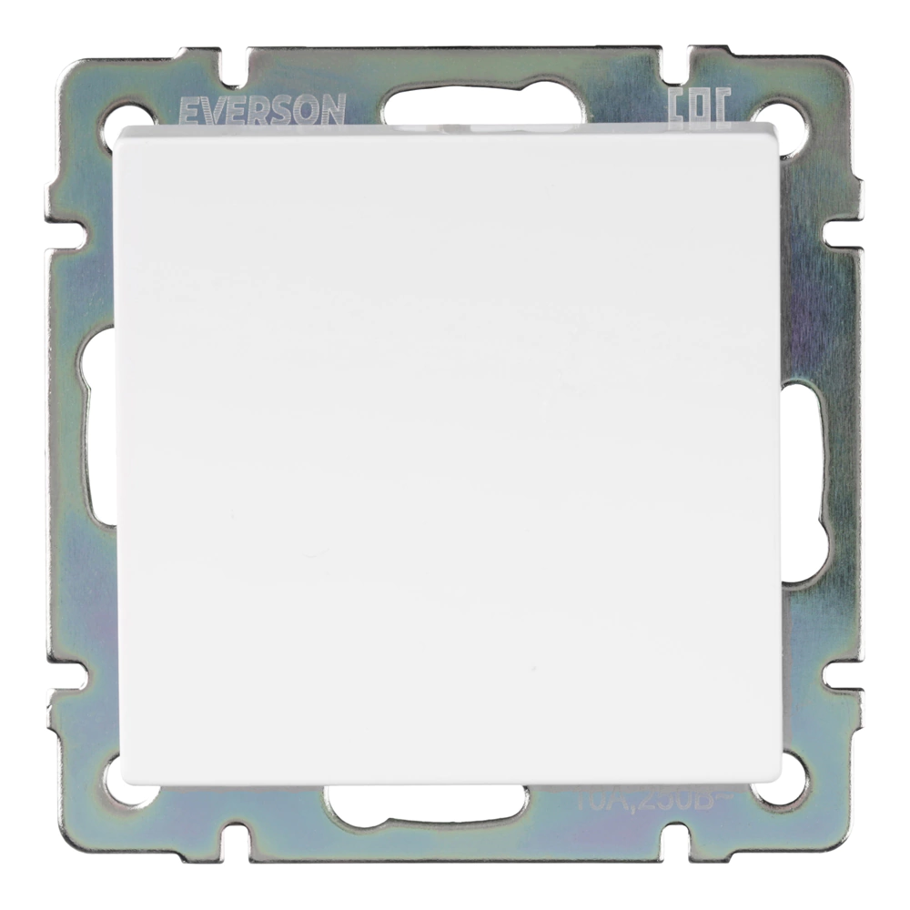 Выключатель ONVOLT/EVERSON Кватро без рамки белый