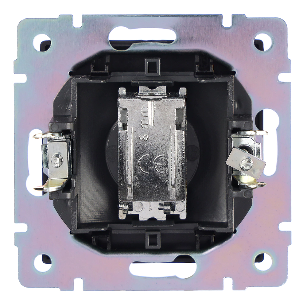 Розетка ТВ ONVOLT/EVERSON Кватро без рамки черная