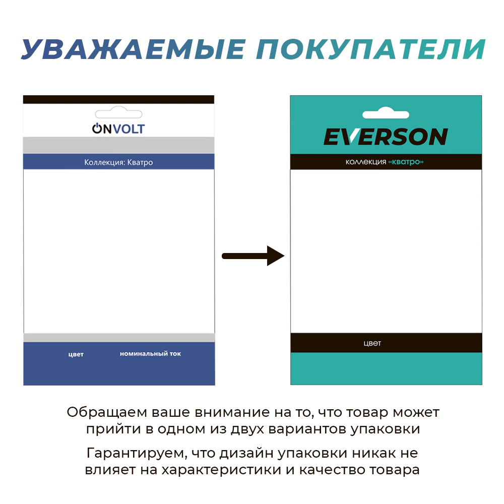 Розетка ТВ ONVOLT/EVERSON Кватро без рамки черная