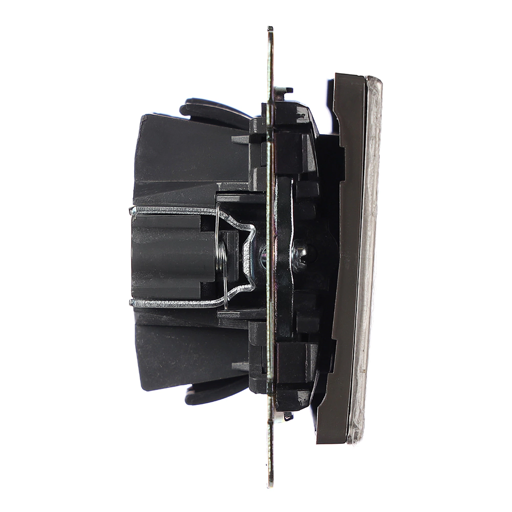 Выключатель проходной ONVOLT/EVERSON Кватро без рамки никель