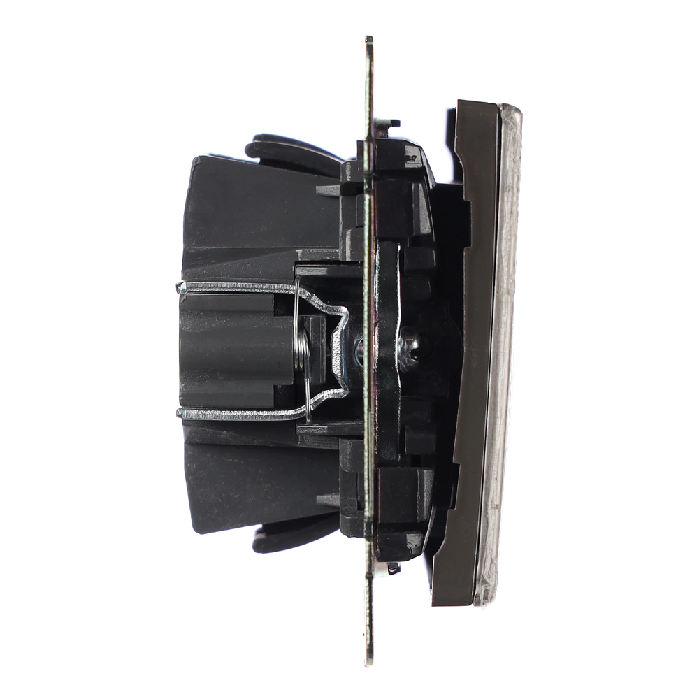 Выключатель проходной ONVOLT/EVERSON Кватро без рамки никель