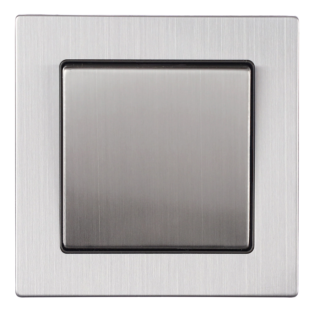 Выключатель проходной ONVOLT/EVERSON Кватро без рамки никель