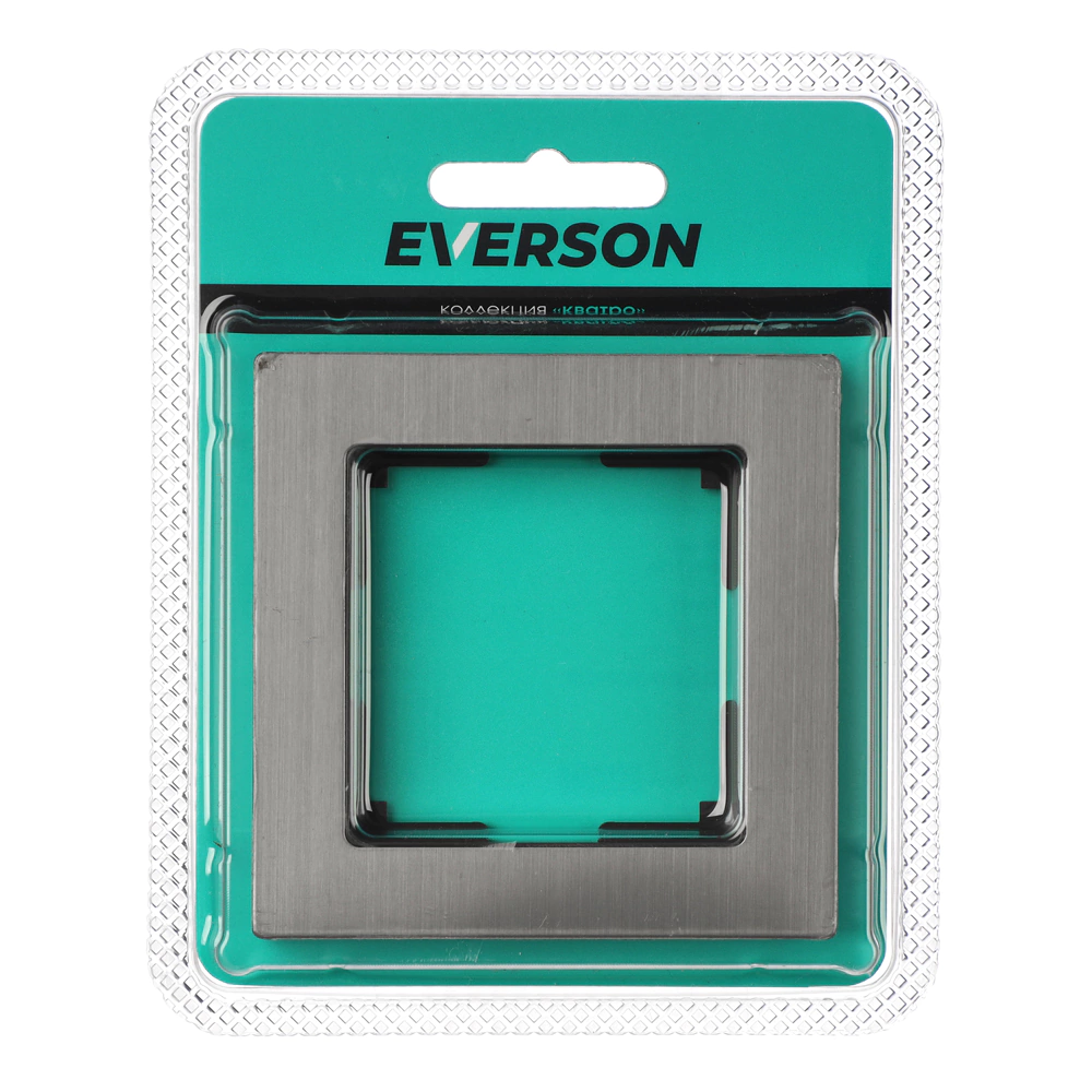 Рамка ONVOLT/EVERSON Кватро 1 пост никель