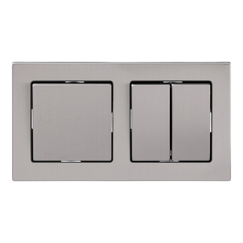 Рамка ONVOLT/EVERSON Кватро 2 поста никель