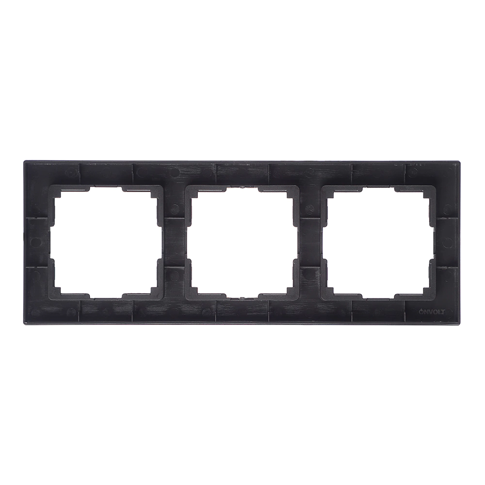 Рамка ONVOLT/EVERSON Кватро 3 поста никель