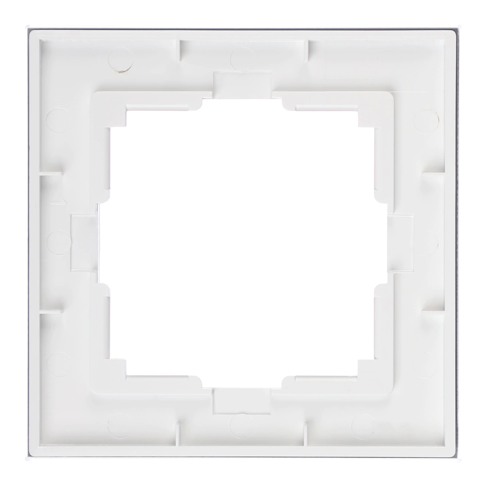 Рамка ONVOLT/EVERSON Кватро стекло 1 пост белая