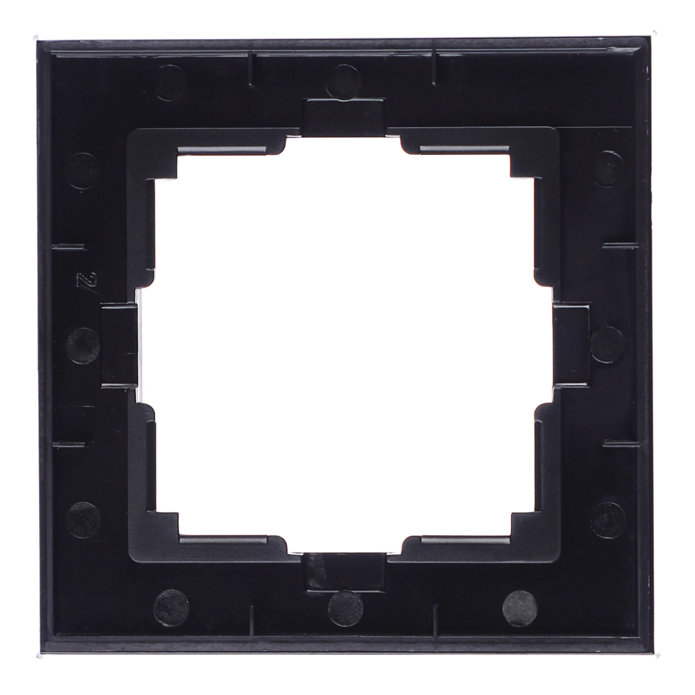 Рамка ONVOLT/EVERSON Кватро стекло 1 пост черная