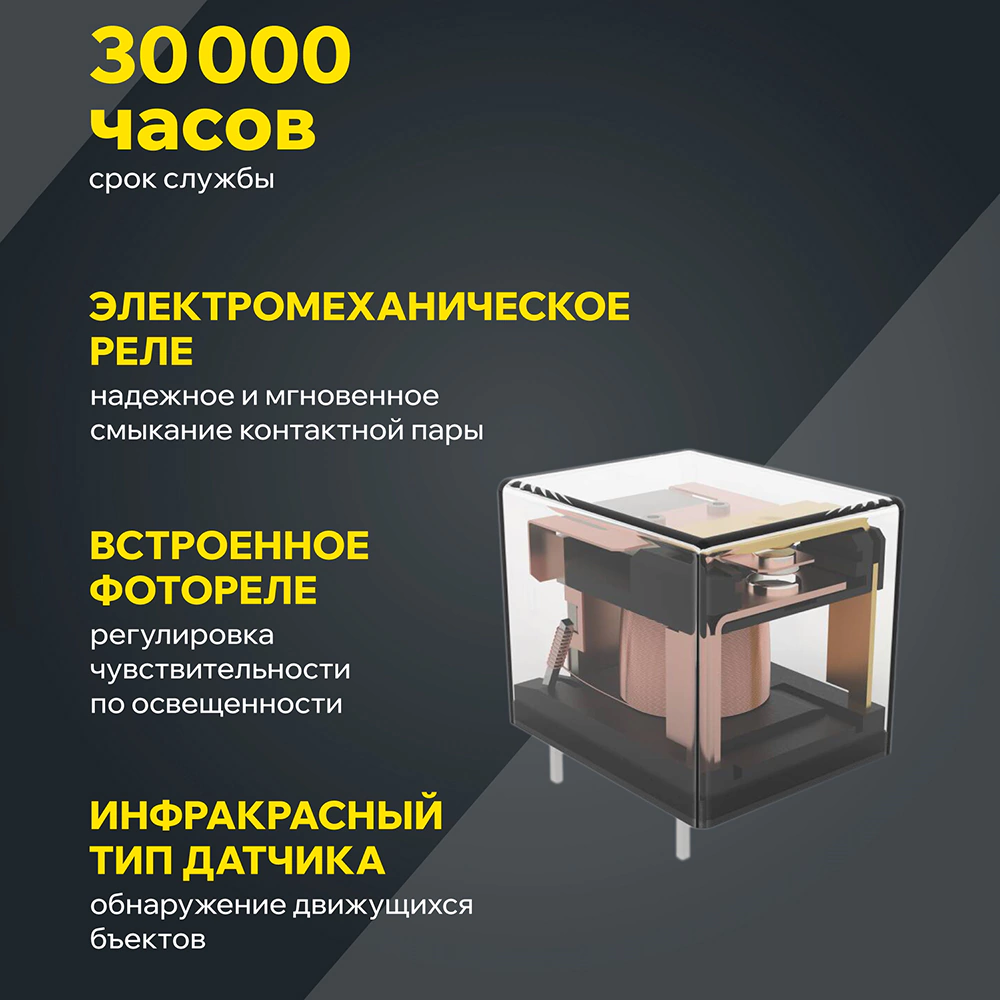 Датчик движения IEK 1200 Вт скрытой установки