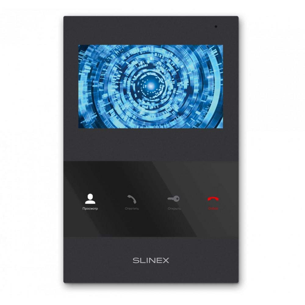 Slinex Монитор видеодомофона 4" SLINEX SQ-04M с записью по движению черный