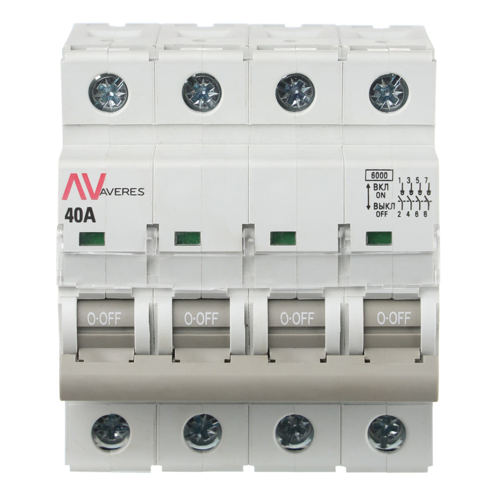 Выключатель нагрузки EKF Averes 4п 40 A