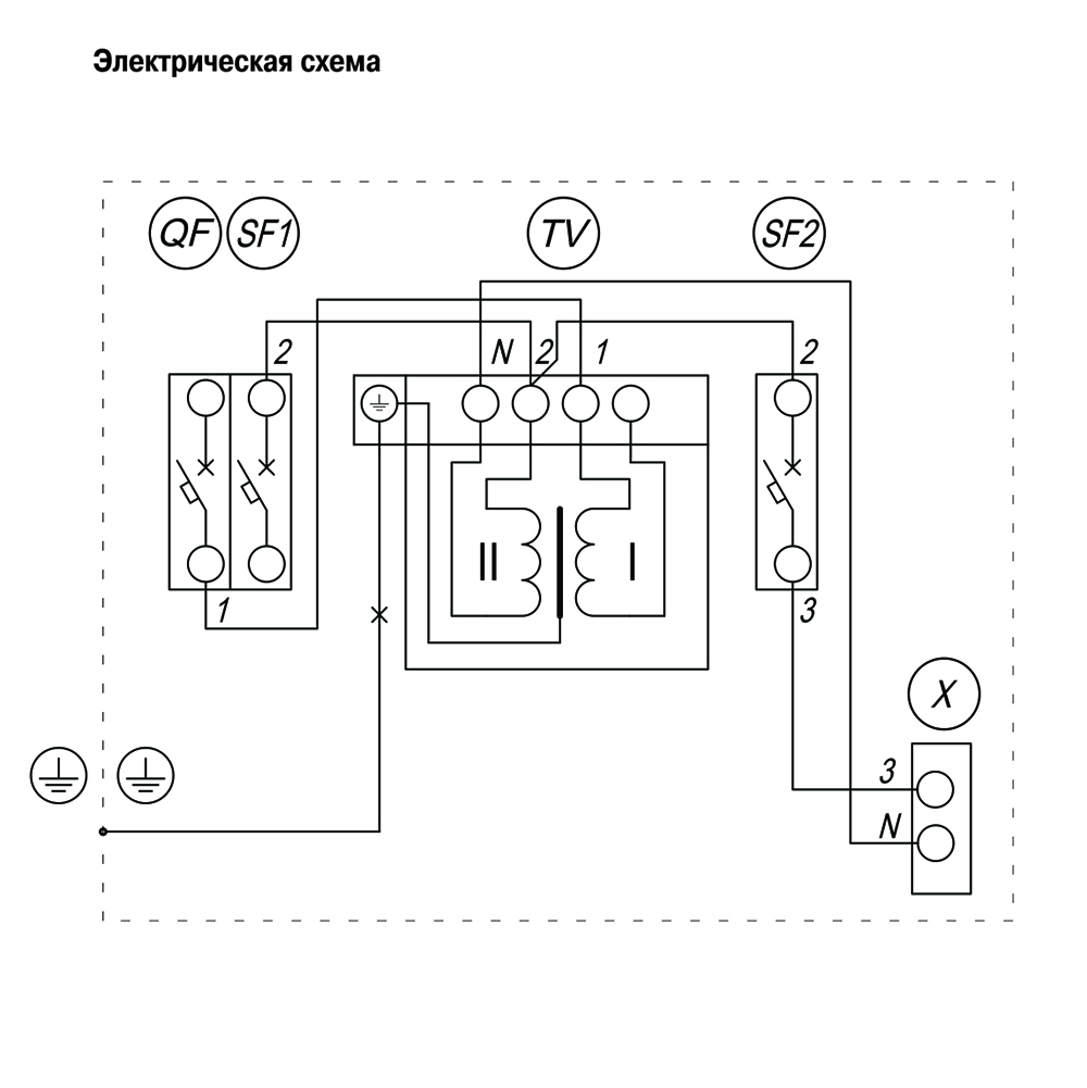 Ящик с понижающим трансформатором 130х220х155 мм IEK ЯТП-0,25 230/12-3 36
