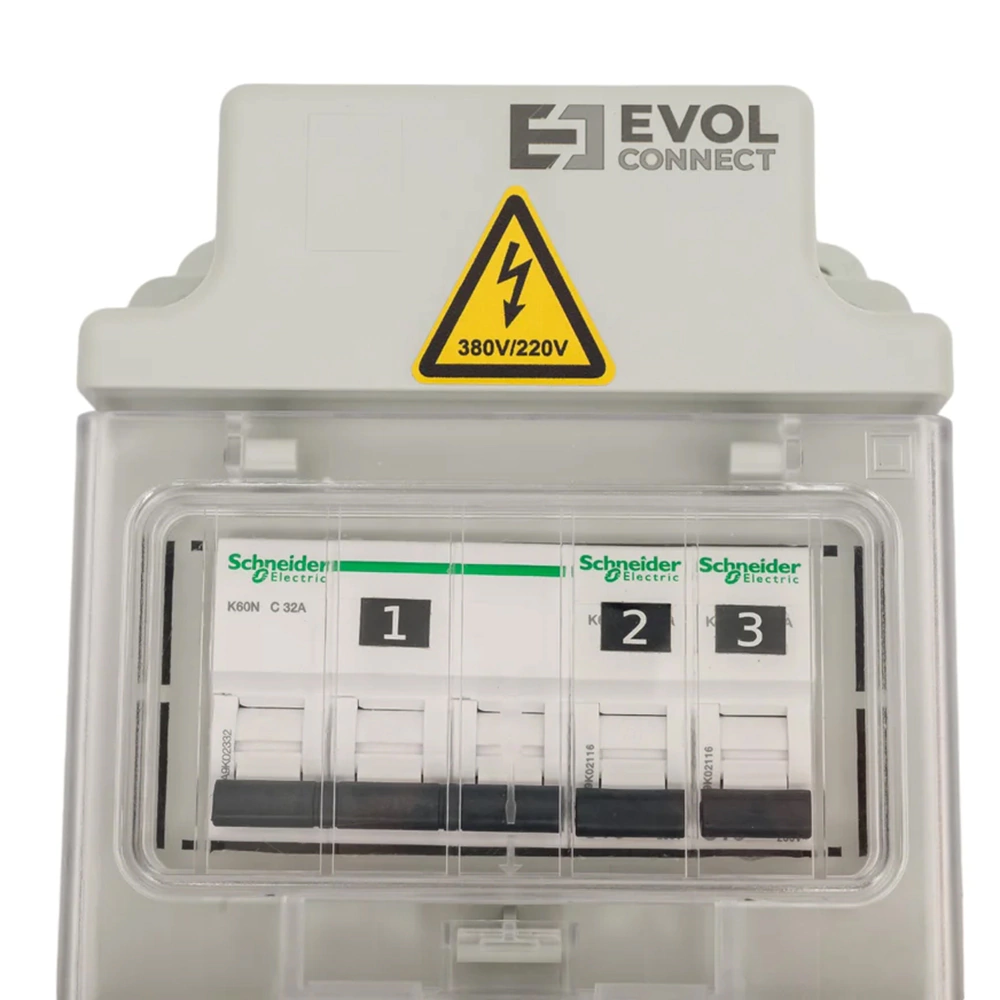 Щит навесной 2 розетки Schuko 16 А 230 В + 1 розетка CEE 32 А 400 В EVOL COMBOX 5