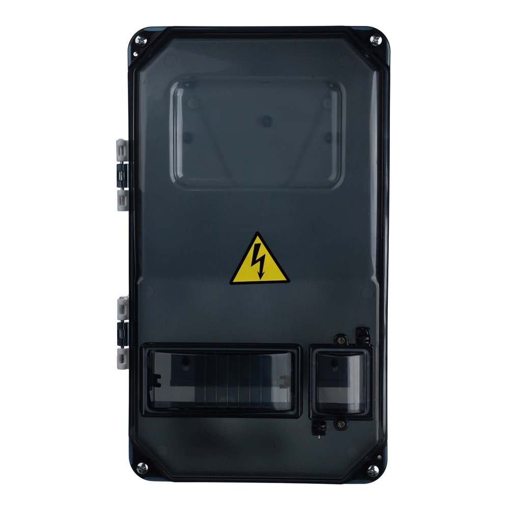 Ящик для счетчика пластиковый 379х216х113 мм 8 модулей IP55 EKF ЩУРн-П 3/8