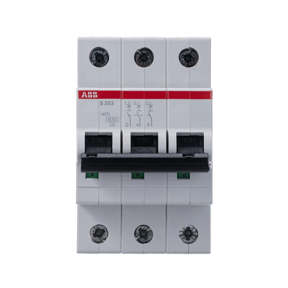 Автоматический выключатель ABB S203 3п 6 кА 20 А C