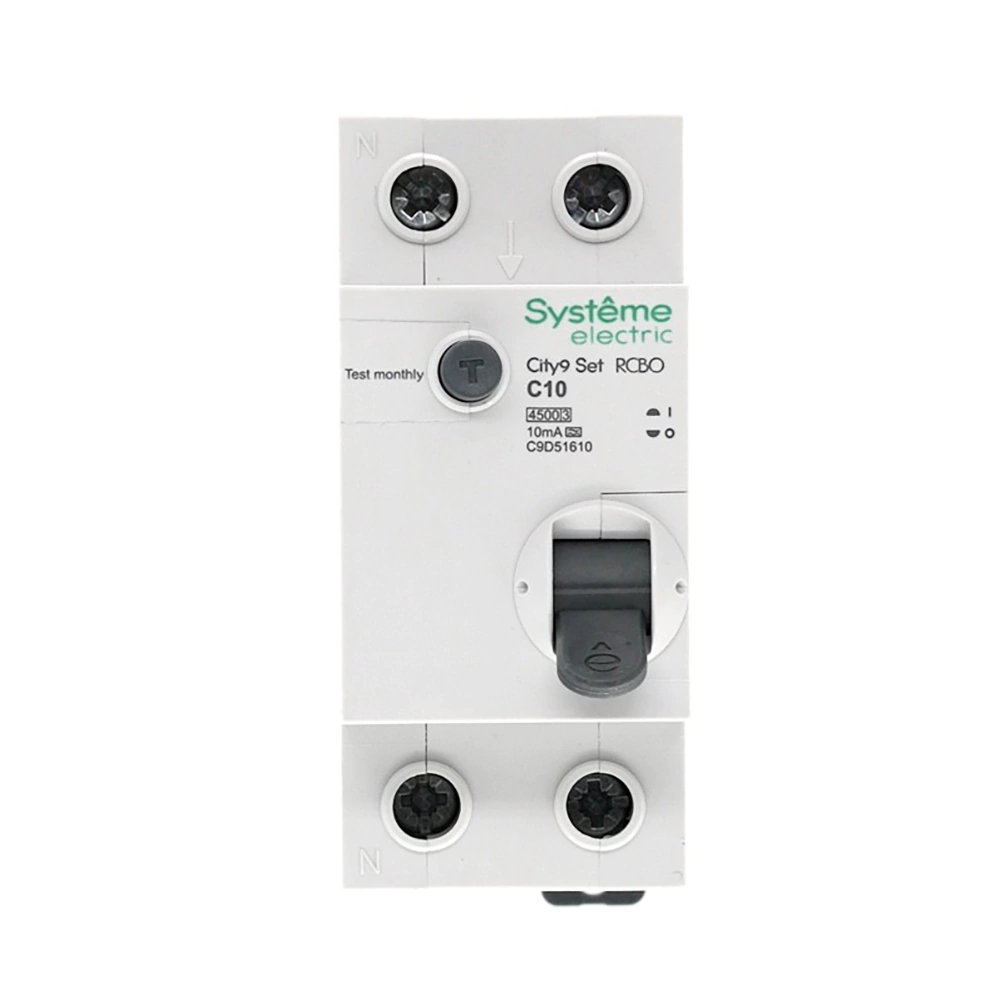 Выключатель автоматический дифференциальный 1п+N С 10 А 4,5 кА тип А 10 мА Systeme Electric